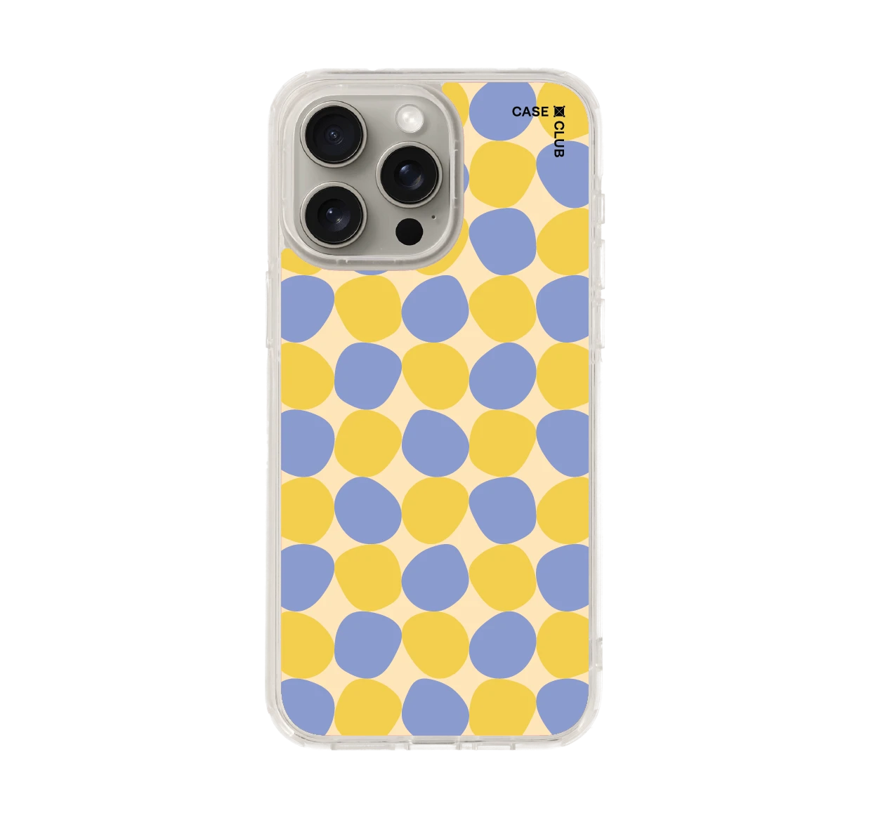 yellow stack polka dots